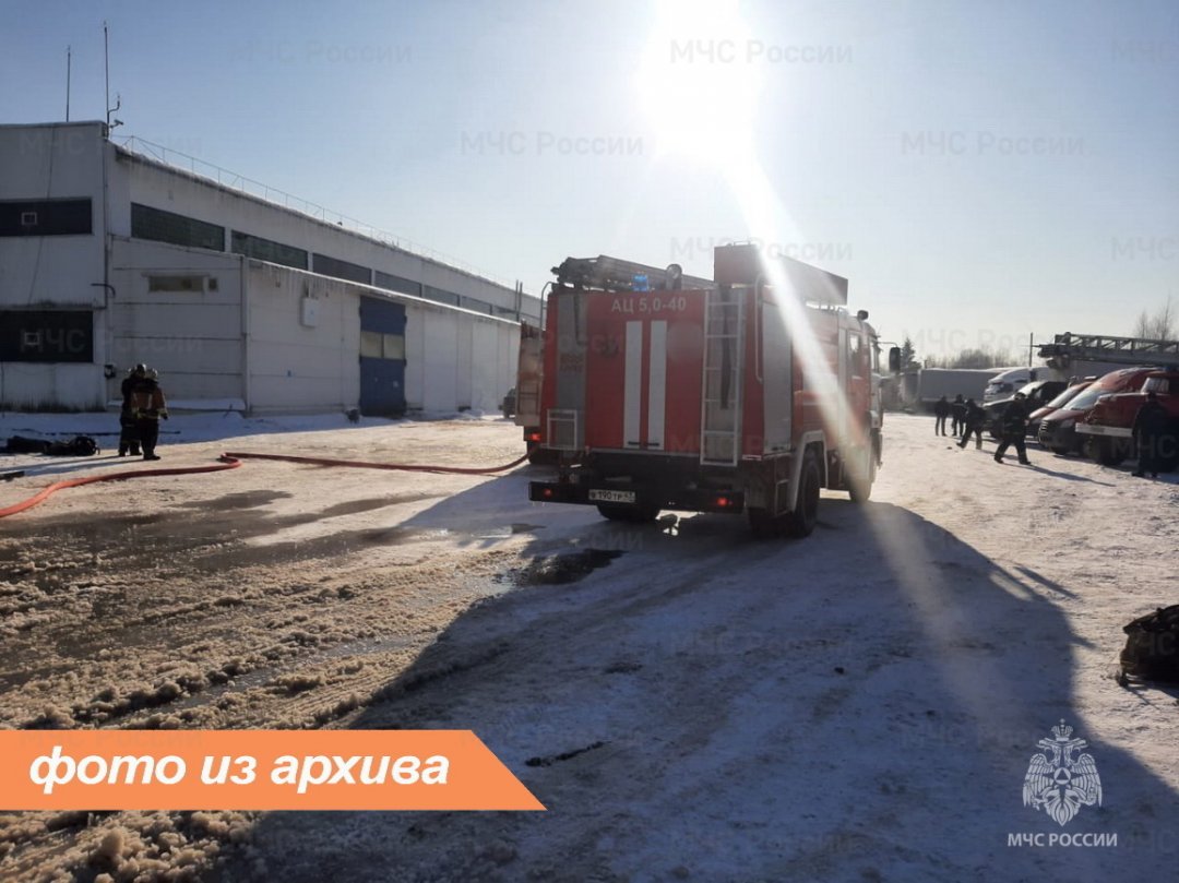 Пожарно-спасательное подразделение Ленинградской области ликвидировало пожар в Тосненском районе