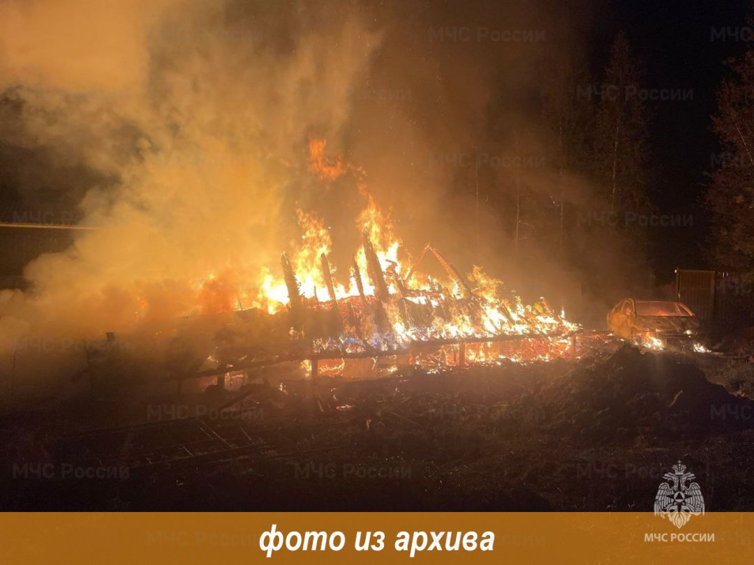 Пожарно-спасательные подразделения Ленинградской области ликвидировали пожар в г. Тосно